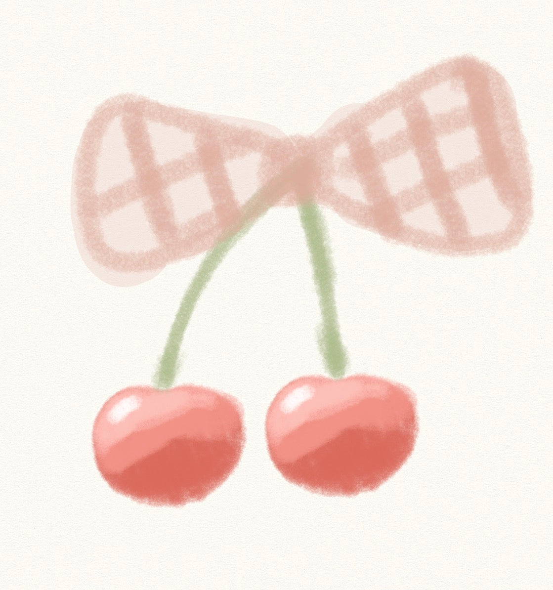 Pencil cherry: pink bow
