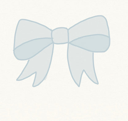 Bow number 2: light blue