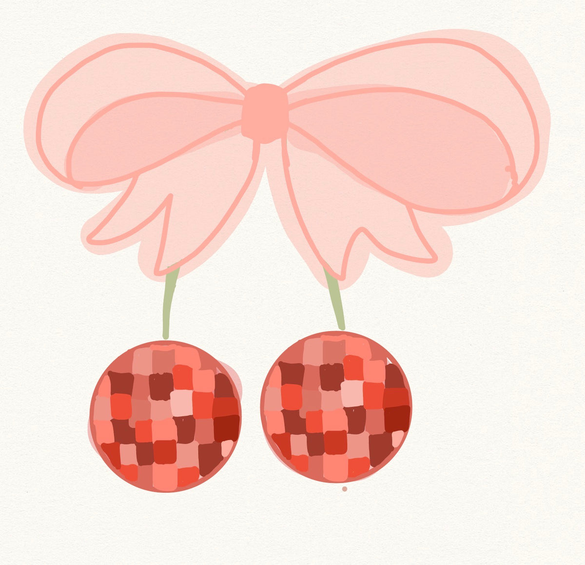 Disco cherry : pink bow