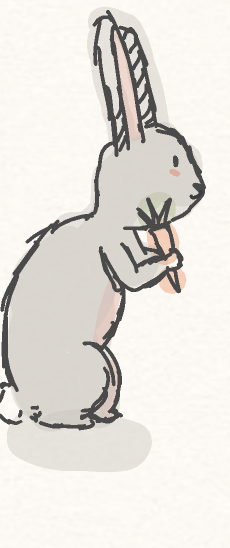 bunny with carrot