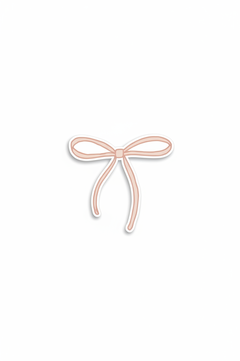 Bow Magnet — White Background