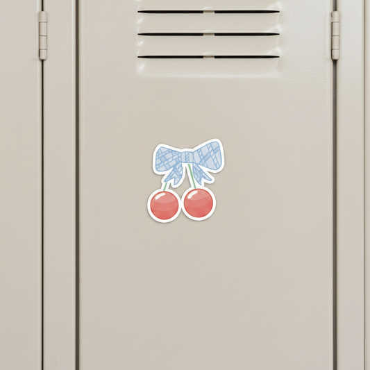 Cherry Bow Magnet - Locker