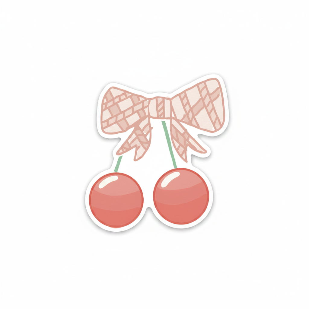 Cherry Magnet - White Background