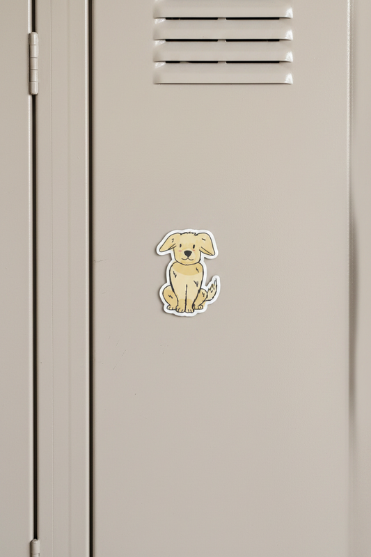 Golden Retriever Locker Mockup