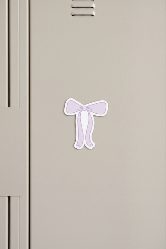 Lavender Bow Magnet - Locker
