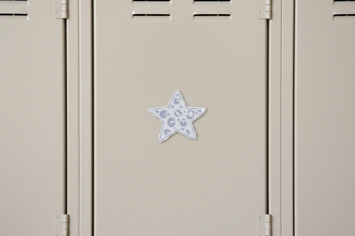 Leopard Star Magnet - Locker Shot